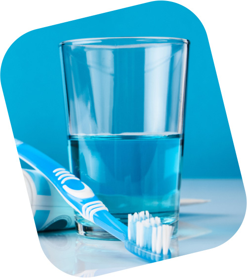 Water and Toothbrush